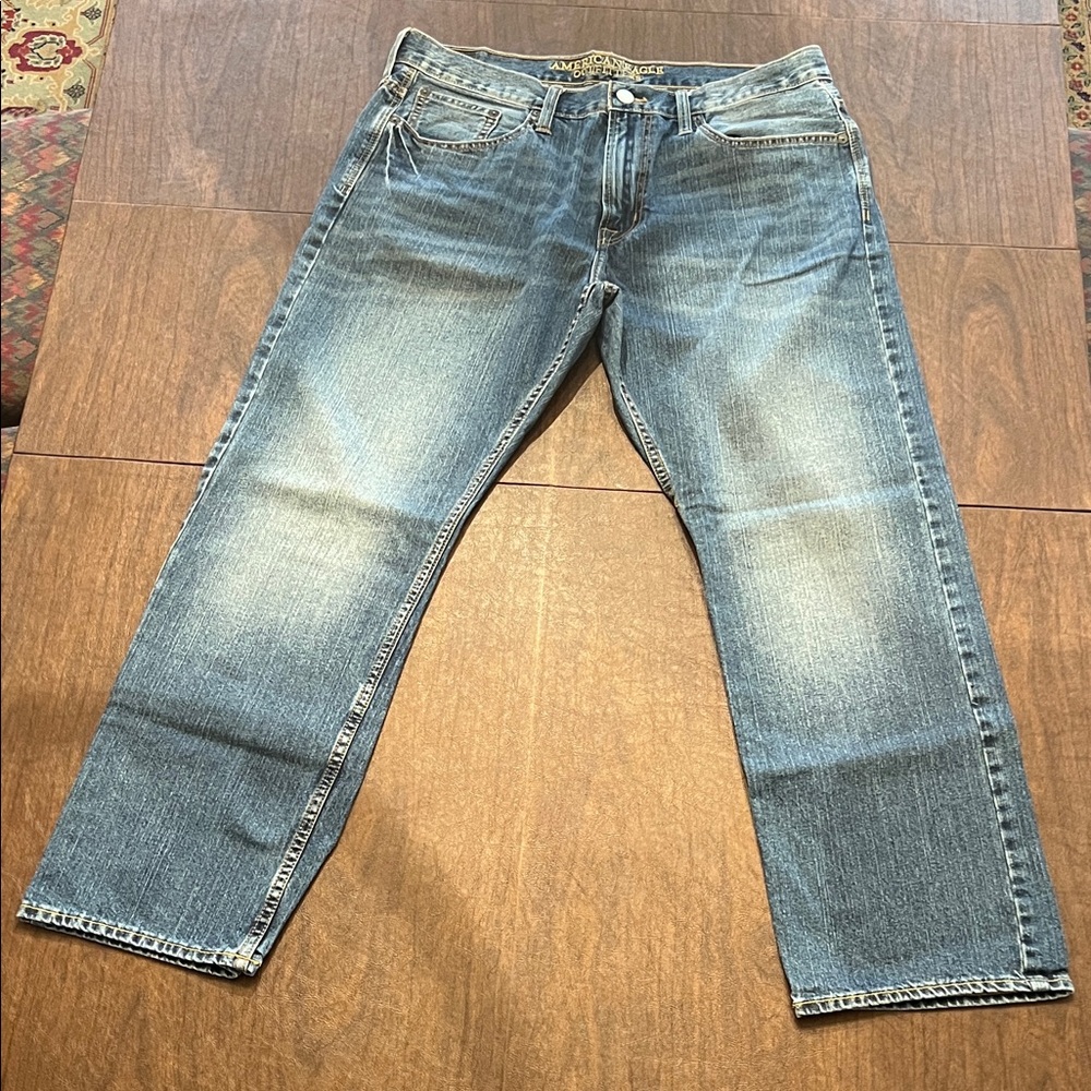 American Eagle Relaxed Straight Men's Blue Jeans 36x32